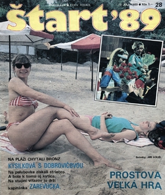 Štart '89: Na pláži chytali bronz Kysilková s Dobrovičovou  (28/1989)