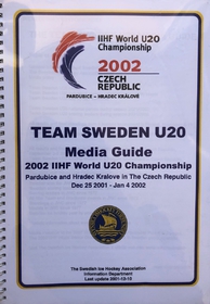 Media Guide MS U20 2002 - Tým Švédsko
