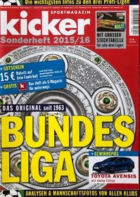 Sportmagazin Kicker: Mimořádné číslo před startem Bundesligy 2015/2016
