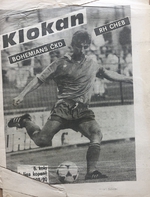 Klokan: Oficiální program Bohemians ČKD - RH Cheb (18.9.1989)
