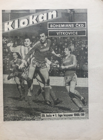 Klokan: Oficiální program Bohemians ČKD - Vítkovice (11.6.1989)