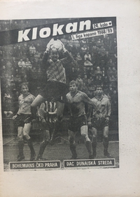 Klokan: Oficiální program Bohemians ČKD - Dunajská Streda (22.4.1989)