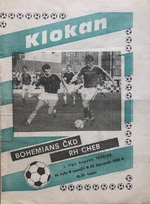 Klokan: Oficiální program Bohemians ČKD - RH Cheb (28.11.1988)
