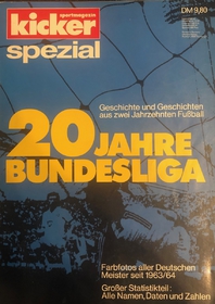 Sportmagazin Kicker: 20 mistrů Německa v letech 1963/64 - 1982/83