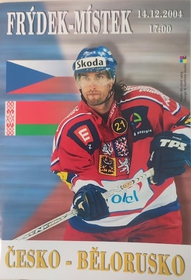 Oficiální program k zápasu v ledním hokeji Česko - Bělorusko (14.12.2004)