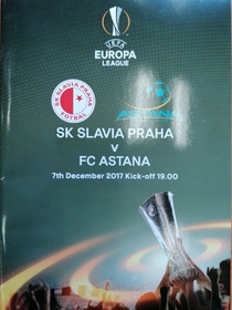 Zpravodaj SK Slavia Praha - FC Astana (7.12.2017)