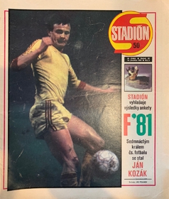 Stadión: Králem čs. fotbalu 1981 se stal Ján Kozák (50/1981)