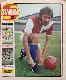 Stadión: Rudolf Svoboda, reprezentant ČSSR a hráč Slavia Praha IPS  (33/1977)