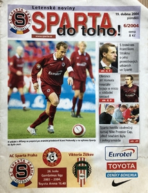 Program Sparta do toho: AC Sparta Praha - FK Viktoria Žižkov (19.4.2004)