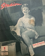 Stadión: Jindra Kramperová, přebornice ČSR v krasobruslení (5/1957)