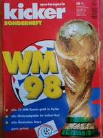 Sportmagazin Kicker: Mimořádné číslo před mistrovstvím světa 1998