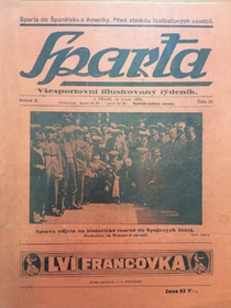 Sparta - Všesportovní illustrovaný týdeník (14.8.1926)