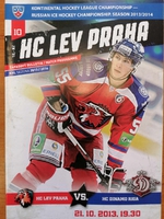 Zpravodaj HC Lev Praha - HC Dinamo Riga (21.10.2013)